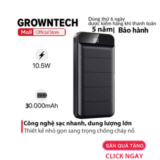 Pin dự phòng 10000mah remax rpp96 rpp 96 growntech fast charging 2.1a tích hợp 2 cổng usb