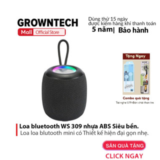 Loa bluetooth mini cầm tay không dây chính hãng WS309 bass mạnh dành cho laptop điện thoại