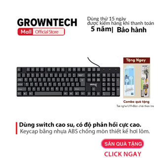 Bàn phím có dây giả cơ gaming Deiog DY801D nhiều chế độ đèn led kết nối dành cho pc laptop