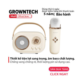 Loa karaoke kèm mic C20 plus 5.0 GrownTech nghe nhạc thuyết trình không dây công suất lớn
