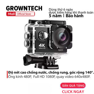  Camera hành trình xe máy A19 GrownTech thời gian quay 3h gắn nón mủ bảo hiểm chống nước 