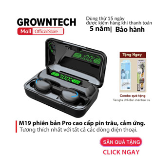  Tai nghe bluetooth không dây mini chính hãng M19 phiên bản Pro cảm ứng màn hình led gaming chống ồn 