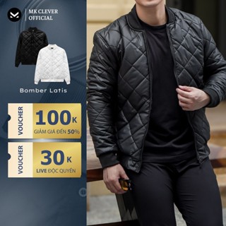 Áo Khoác Bomber Latis MKCLEVER Chất liệu vải Gió da, chống nước cản gió tốt, dày dặn, phom trẻ trung