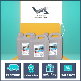 Acetone | Dung tích: 05 lít | Chất tẩy rửa sơn móng tay, keo siêu dính, tẩy đồ gốm sứ, thủy tinh