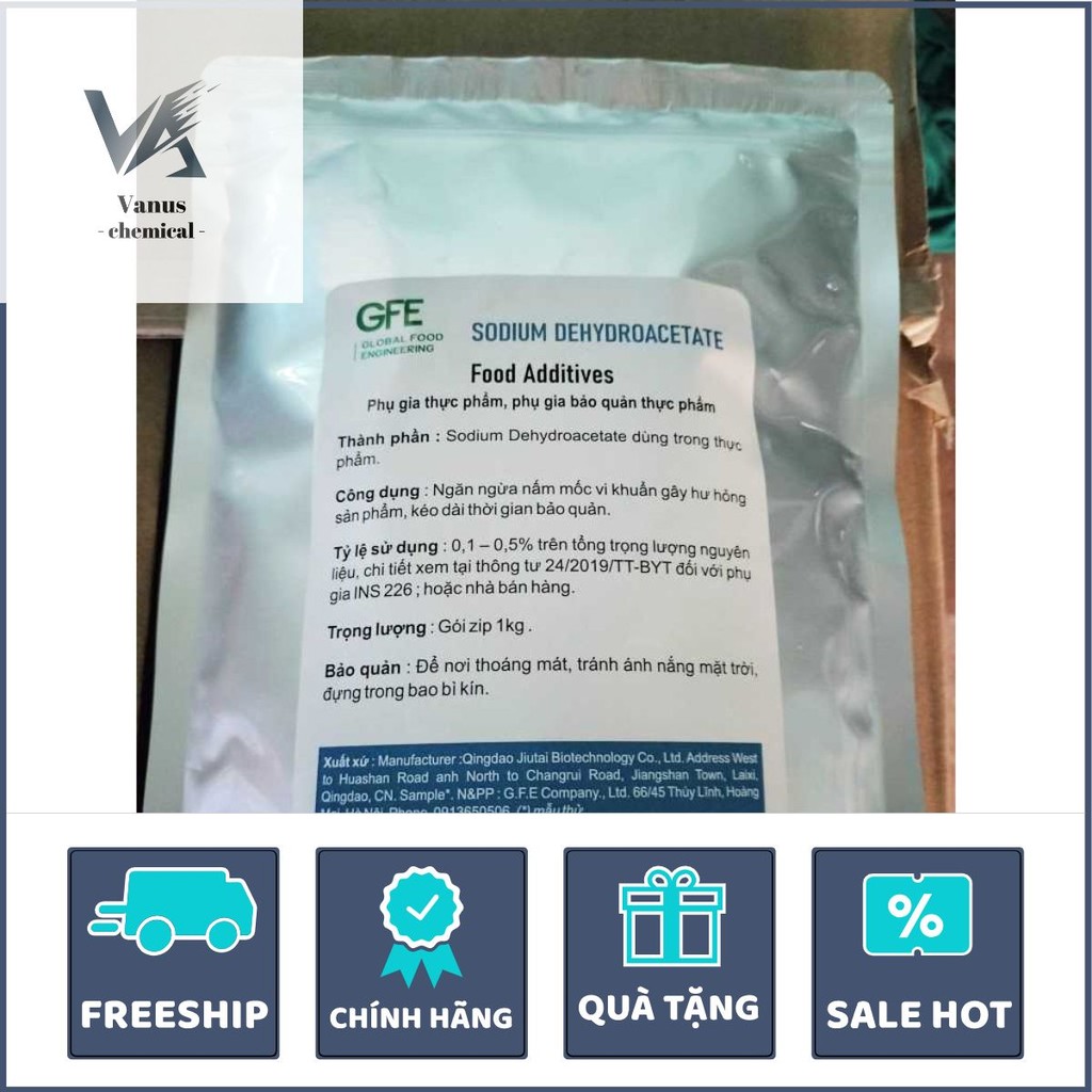SODIUM DEHYDROACETATE (E266)-PHỤ GIA BẢO QUẢN BÁNH, ĐỒ UỐNG, SODIUM DEHYDROACETATE Phụ gia bảo quả