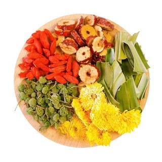 Trà an thần ngũ vị nụ hoa tam thất kết hợp táo đỏ, kỷ tử, lá dứa, hoa cúc thương hiệu  gói 10g
