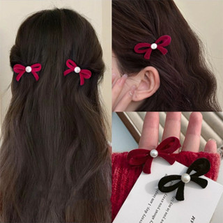  Kẹp Tóc Nơ Mini Tiểu Thư Đính Ngọc Kẹp Mái Dễ Thương ZICHI KNN090 Kẹp Đi Chơi Tết Noel KMNE9 