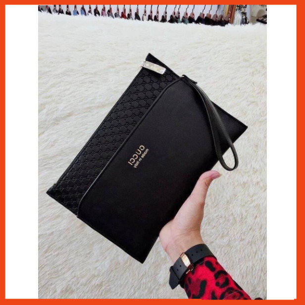 Túi ví cầm tay nam nữ có kèm quai móc cầm tay thời trang M02 (Vip) genze