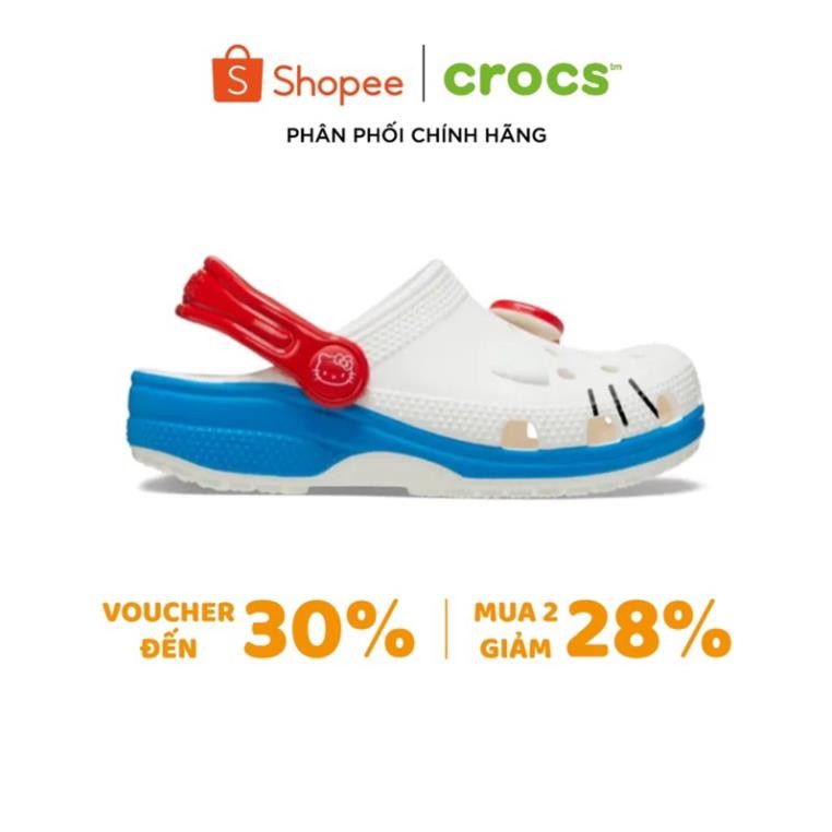[ CHÍNH HÃNG ] GIÀY CLOG UNISEX CROCS CLASSIC HELLO KITTY IAM - WHITE ..