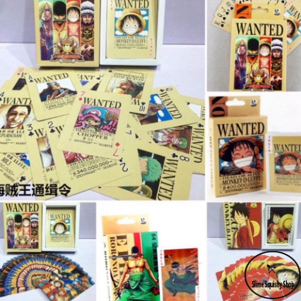 Bộ bài tây One piece 54 ảnh khác nhau/Bộ Tú lơ khơ anime one piece