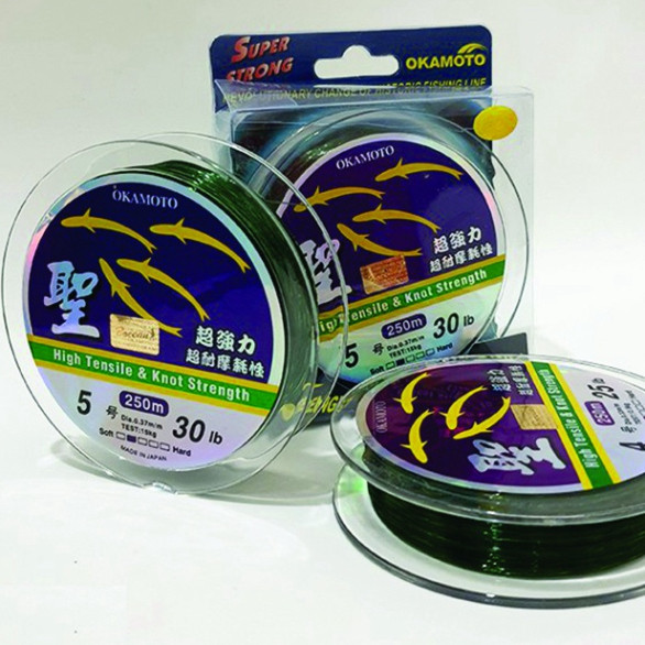 Cước câu cá Okamoto (4 cá) made in Japan. Cước 4 con cá. Cước câu cá siêu bền, cước câu giá rẻ 5123k