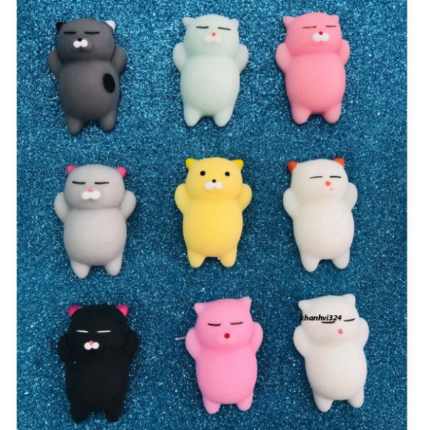 [Mèo Bụng Bự] Squishy mochi đẹp đẽ tiêu khiển xả stress, mềm bóp đã-Squishy Mochi Hình Thú Dễ Thương