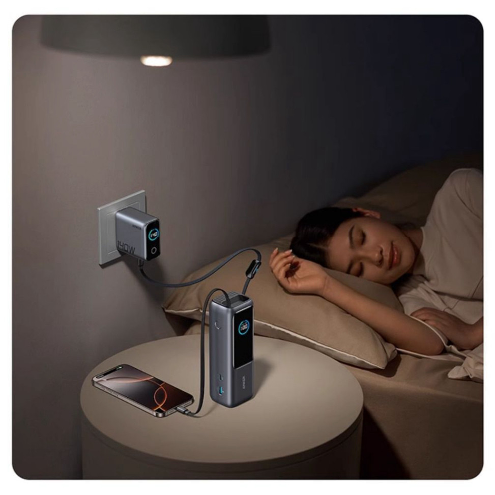 Sạc Dự Phòng Anker Zolo 25000mAh 165W Tích Hợp Cáp Rút Gọn A1695 - Bảo Hành 18 Tháng | BigBuy360 - bigbuy360.vn