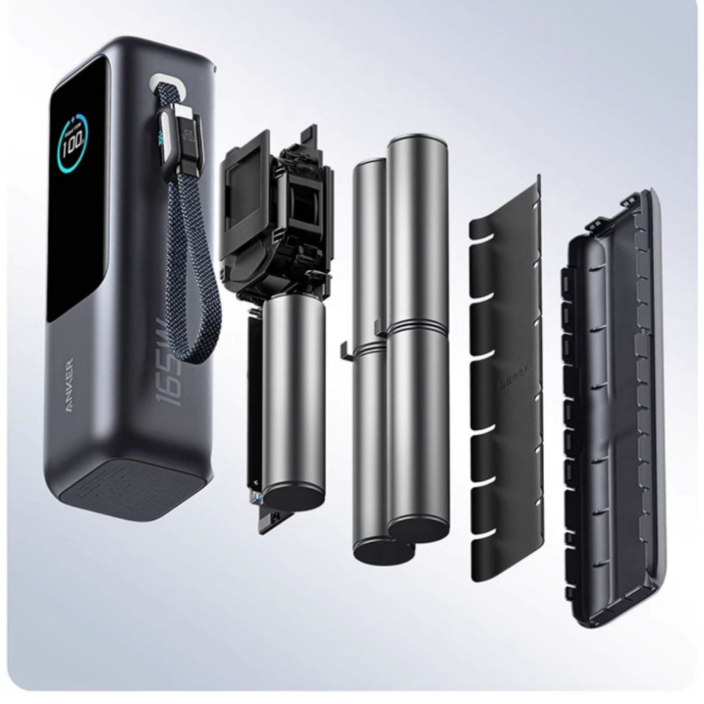 Sạc Dự Phòng Anker Zolo 25000mAh 165W Tích Hợp Cáp Rút Gọn A1695 - Bảo Hành 18 Tháng | BigBuy360 - bigbuy360.vn