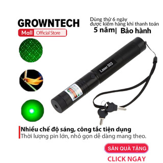 Đèn pin laser 303 kèm 4 đầu chiếu siêu sáng mini Cao Cấp gồm pin sạc và khóa Bút trình chiếu lazer 