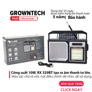 Loa radio kiêm máy nghe nhạc chính hãng RX-329BT RX 329BT FM, AM, SW kết nối bluetooth, usb, thẻ nhớ