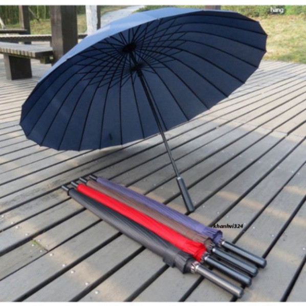 [SIÊU CHẮC] - Ô DÙ TO 24 NAN thời thượng CÓ QUAI ĐEO-Ô dù cỡ to cán dài 24 nan chống lật-ô dù cán dà