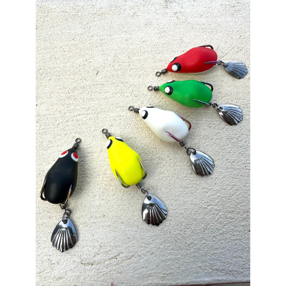 Nhái Hơi F1, Mồi Nhái Hơi F1, Mồi Câu Cá Lóc Siêu Nhạy Lưỡi Titan Thìa Sò 152zxce56hjk