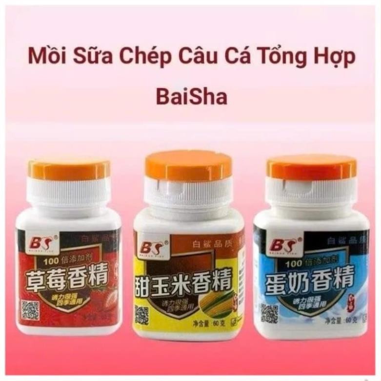 Hương liệu câu cá Baisha BS Chuyên Câu Chép Trắm Hương liệu câu cá dạng bột Đồ Câu Việt Bắc  - shopT