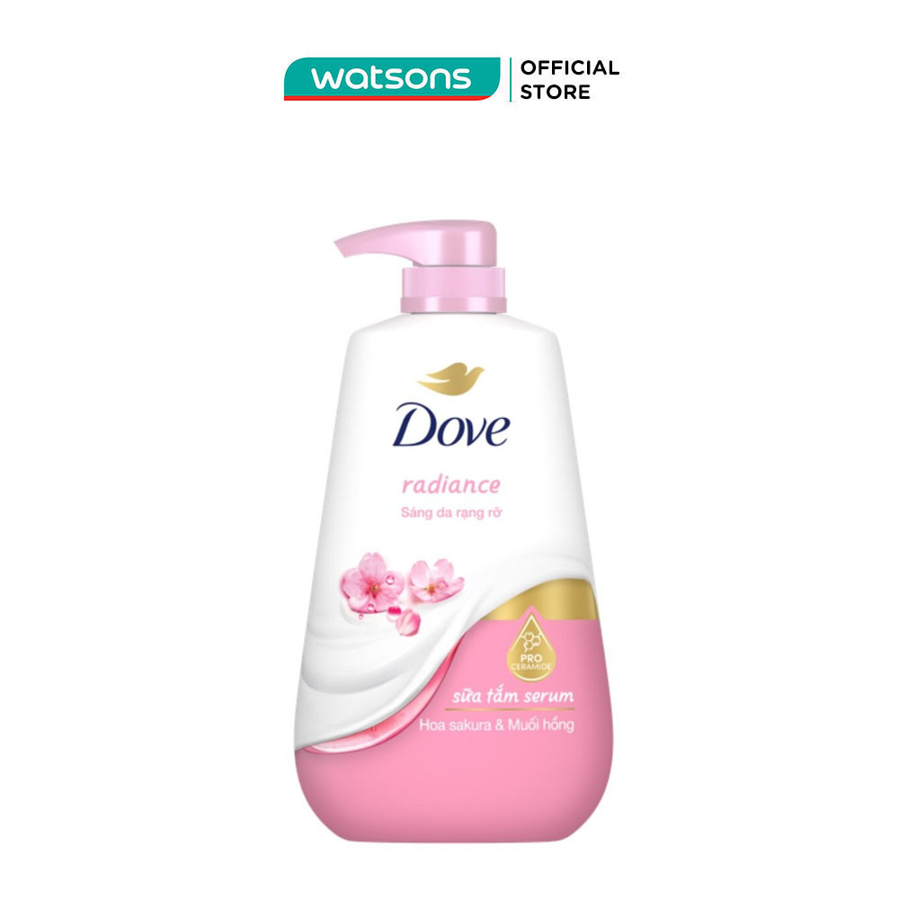 Sữa Tắm Serum Dove Hoa Sakura & Muối Hồng Radiance 500g