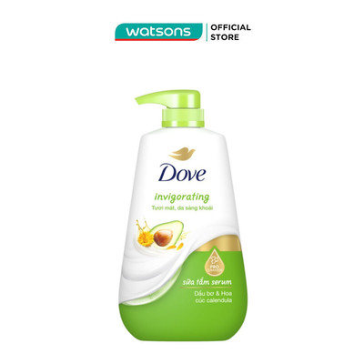 Sữa Tắm Serum Dove Dầu Bơ & Hoa Cúc Invigorating 500g