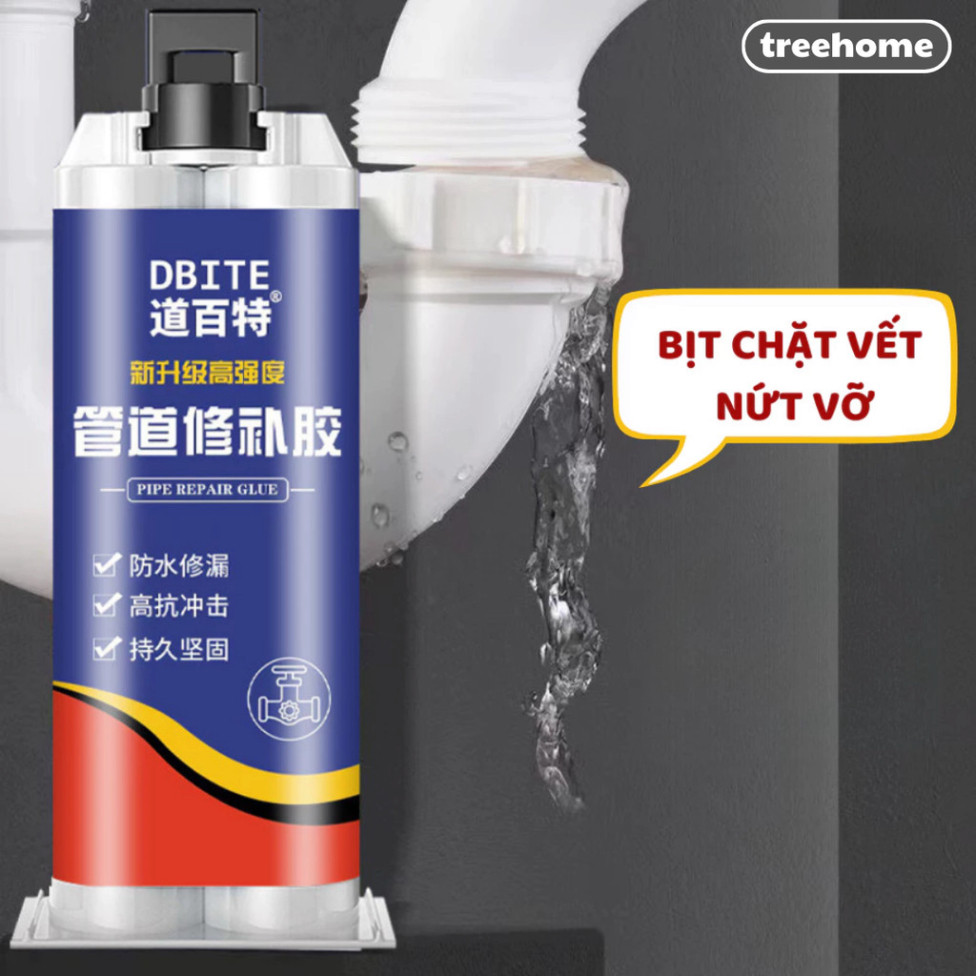 Keo dán ống nước rò rỉ keo dán bồn nước nứt vỡ keo dán ống nhựa 100ml chống thấm nước Hemi Home - KD