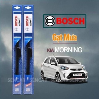 Gạt Mưa Xe Kia Morning Thương Hiệu BOSCH Aerofit Lưỡi Silicon Siêu Sạch + .