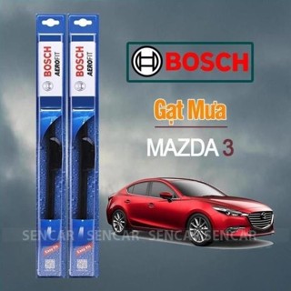  Gạt Mưa Xe Mazda 3 Thương Hiệu BOSCH Lưỡi Silicone Cao Cấp Chính Hãng + . 
