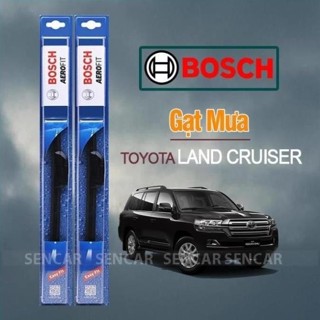 Gạt Mưa Xe Toyota Land Cruiser Prado Thương Hiệu BOSCH Aerofit Lưỡi Silicone Cao Cấp Chính Hãng + .