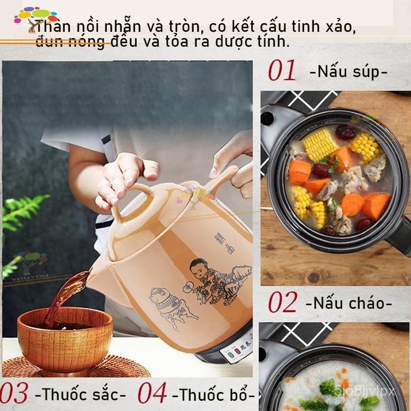 Bình Dưỡng Sinh, Nồi Thuốc Bắc, Nồi Thuốc Bắc, Nồi Thuốc Bắc Điện Tử, Nồi Gốm Sứ, Nồi Gia Dụng Tự Độ