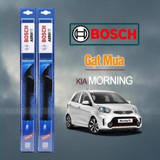  Gạt Mưa Xe Kia Morning Thương Hiệu BOSCH Aerofit Lưỡi Silicon Siêu Sạch + . 