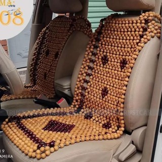 Lót Ghế Hạt Gỗ Đan Hoa Cao Cấp Sang Trọng Dành Cho Ghế Ô Tô, Văn Phòng . .