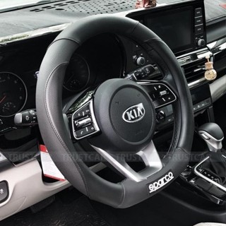 Bọc vô lăng sparco chính hãng cao dạng dcut cho xe Seltos Sonet Vfe34 VF8 VF9 Etriga  XL7  Almera MG Territory Custin K5