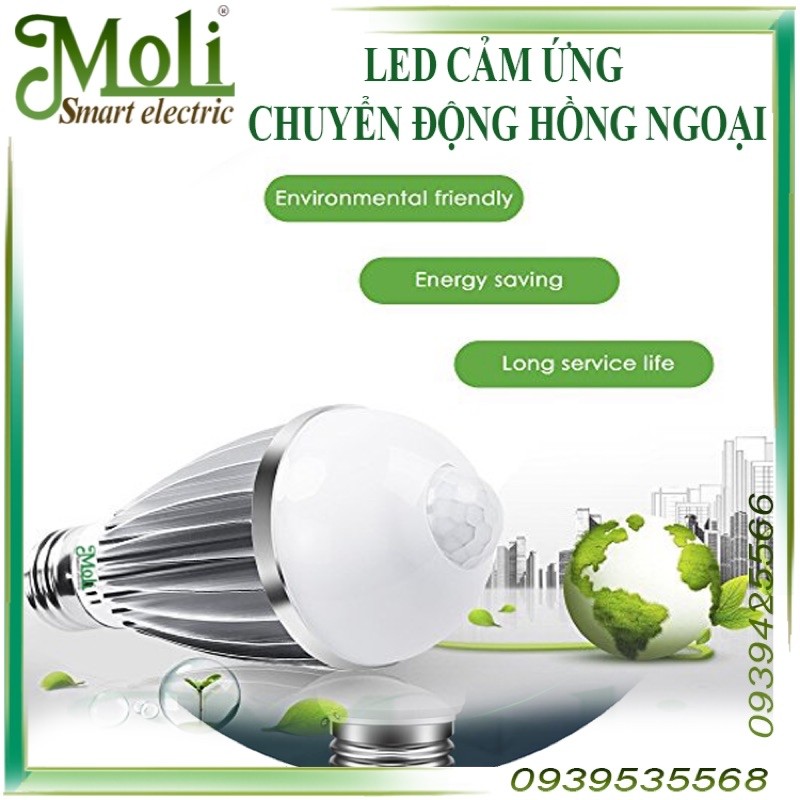 ĐÈN LED CẢM ỨNG THÂN NHIỆT MOLI