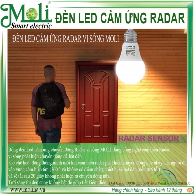 ĐÈN LED CẢM ỨNG RADAR SIÊU SÁNG