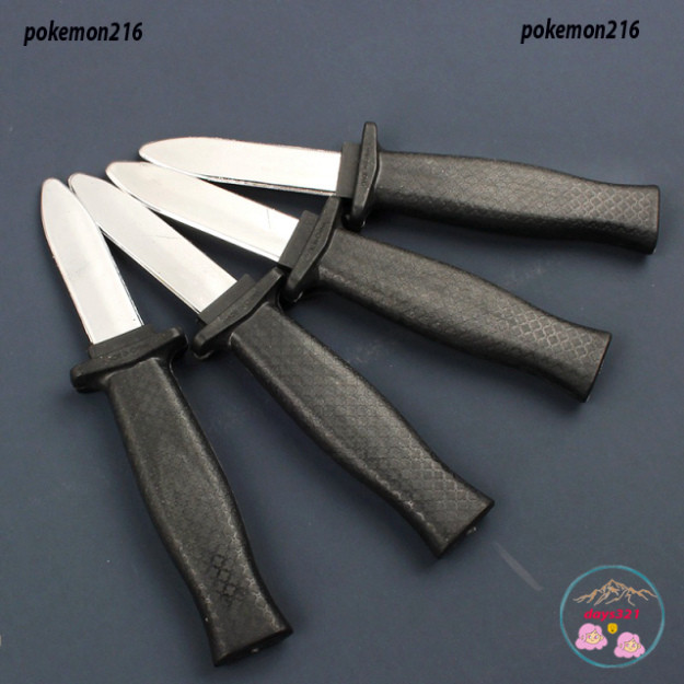 Đồ Chơi Dao Giả Bằng Nhựa 18cm black color hoàn toàn có thể nép dọn Cho Tiệc Halloween dao thụt giả