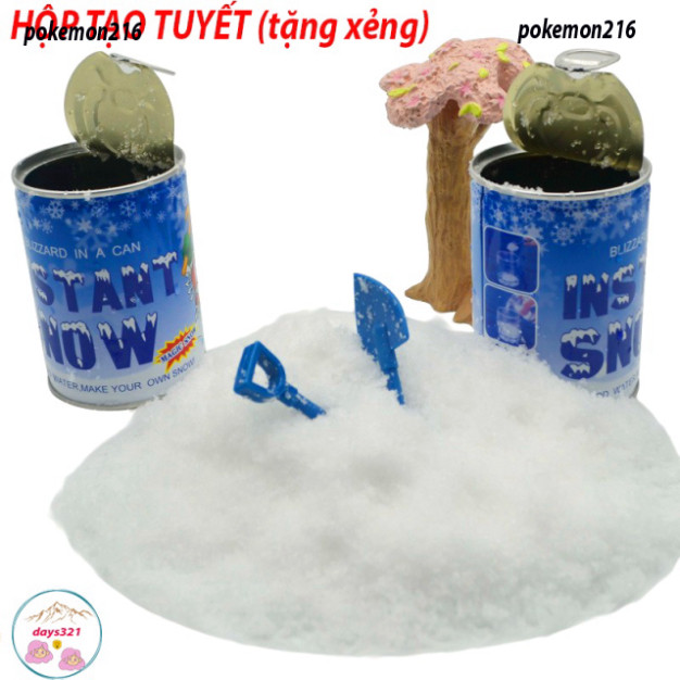 Hộp tạo tuyết gói tạo tuyết nhân tạo, chất liệu làm slime mây