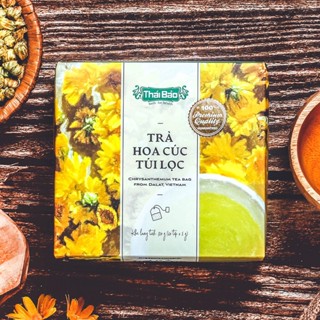   LANGFARM  Trà Hoa Cúc Túi Lọc Langfarm Thái Bảo Đà Lạt - Trà Thảo Mộc thanh nhiệt giải độc tán phong minh mục 