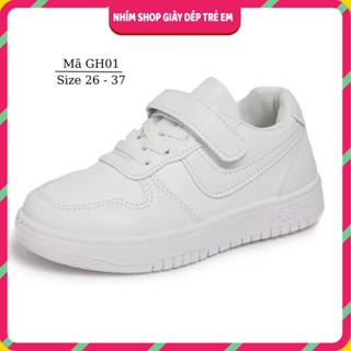  Nhím Shop Giày Trắng Bé Trai Học Sinh Nam Giầy Bata Trắng Cho Bé Tập Văn Nghệ Giày Biểu Diễn Giày Thể Dục Trắng GH01 