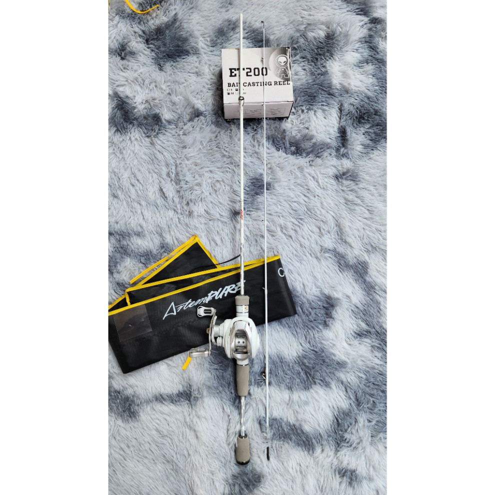 🎣  Bộ Cần UL Cao Cấp Artempure - Kết hợp Máy Ngang ET200 ( có trái và Phải ) Size cần 1m68 1m8 1m98 