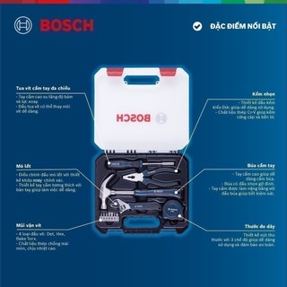 Bộ dụng cụ đa năng Bosch 12 món