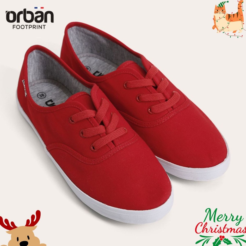 Giày slipon nữ đi siêu êm chân ( xanh và đỏ )