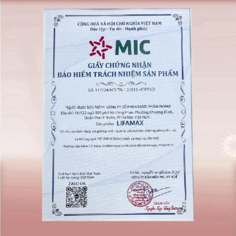 Giải Độc Gan Lifamax Giải Độc Gan, Mát Gan, Bổ Gan, Phục Hồi Chức Năng Gan (Hộp 30 Viên) thương hiệu Famax có FDA Mỹ