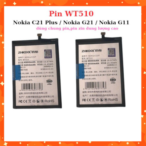 Pin WT510,Nokia C21 Plus ,Nokia G21,Nokia G11, dùng chung ,mới ,TVV198