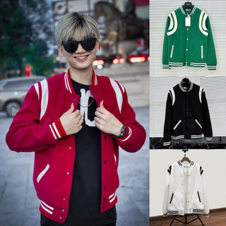  Áo Bomber Teddy Phối Vai Sơn Tùng MTP Siêu Hot HARIQUEEN - Áo khoác nam nữ unisex phong cách hàn quốc. 