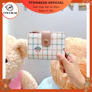 <Tặng Charm Đơn 1.2TR>  Ví bấm cúc TTWN BEAR TT2439 