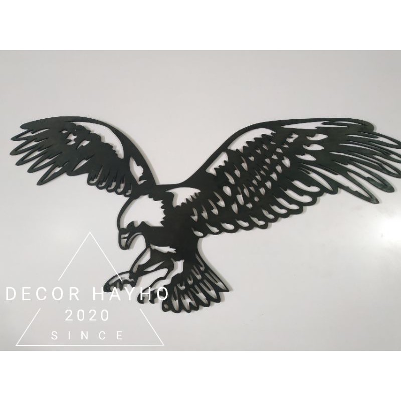 Hình đại bàng gỗ Dán tường trang trí | Decor phụ kiện trang trí | Decor dán tường | Decor tường