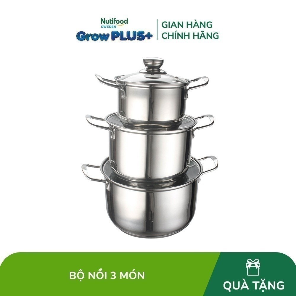 [Gift] Bộ xoong nồi 3 món