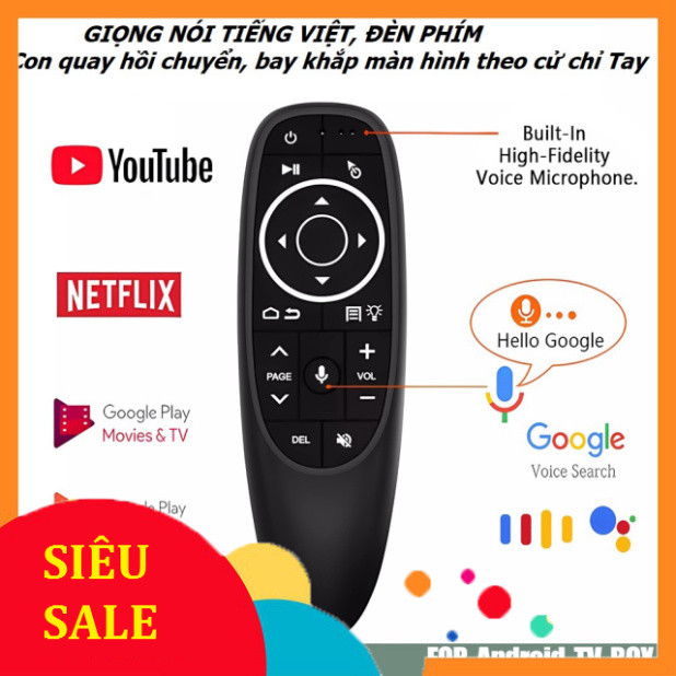 Điều Khiển Chuột Bay tích hợp Giọng nói Tiếng việt  G10s , G10S PRO