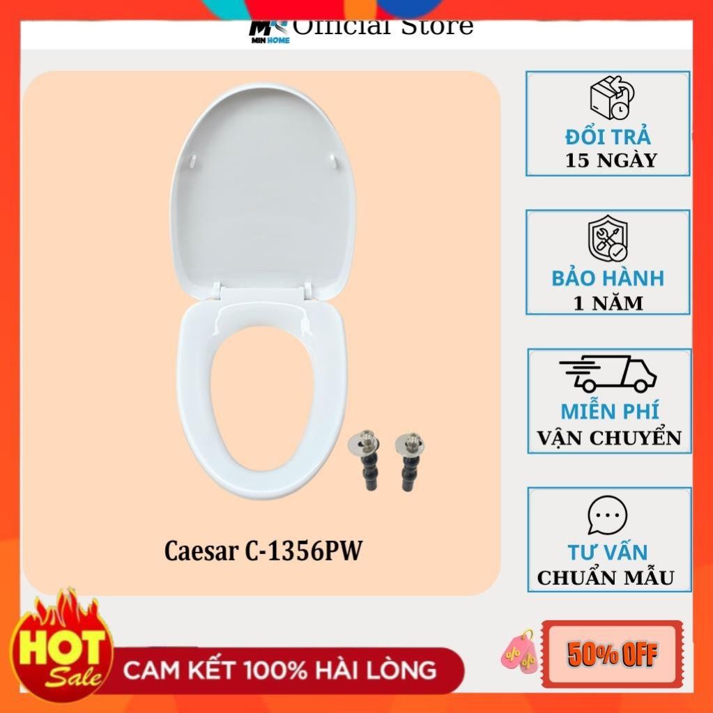 Nắp Bồn Cầu Đóng Êm Cho Bồn Caesar CD1356